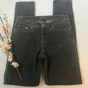 Nine West Sunset Skinny Gray Tone Studded Jeans